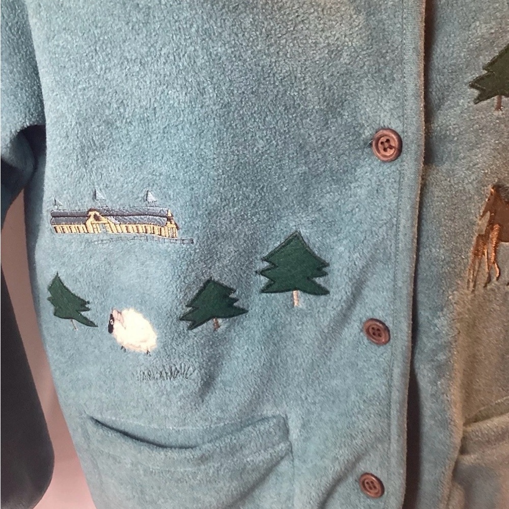 Northern Reflections Beige and Blue Sweater - Picture 5 of 10